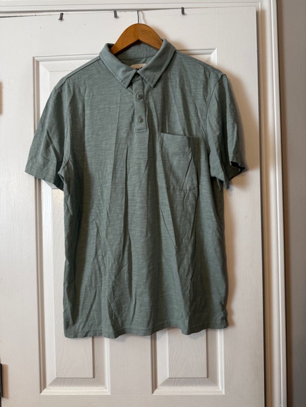 Pact Men’s Organic Cotton Polo Shirt Green Size Large